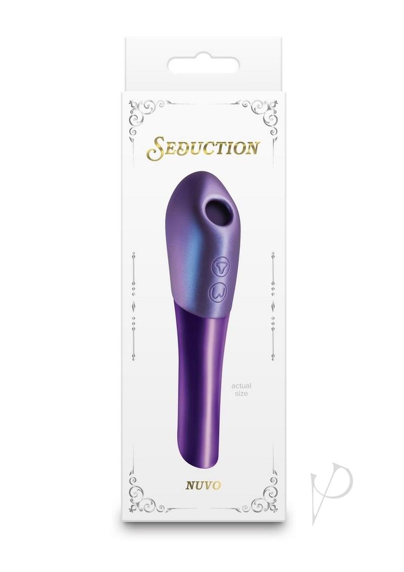 Seduction Nuvo Rechargeable Silicone Air Pulse Clitoral Stimulator - Purple