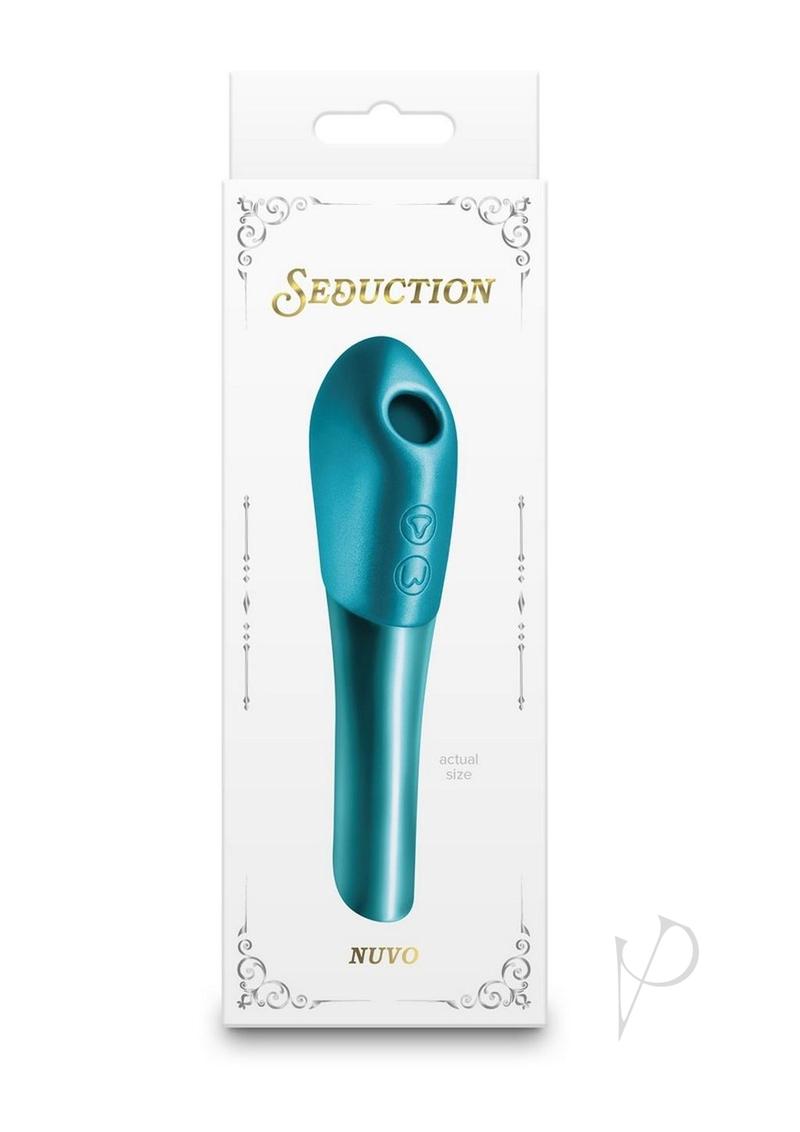 Seduction Nuvo Rechargeable Silicone Air Pulse Clitoral Stimulator - Teal