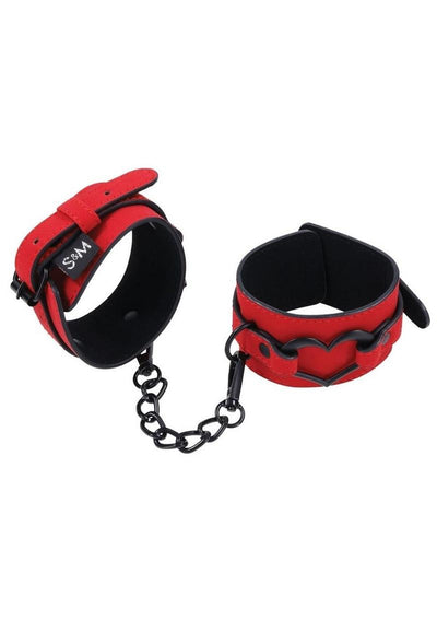 Sex and Mischief Amor Handcuffs - Black/Rose Gold