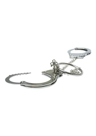 Sex and Mischief Ring Metal Handcuffs