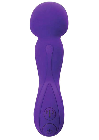 Sincerely Silicone Rechargeable Wand Vibrator - Purple