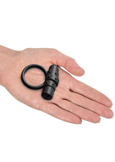 Sir Richard's Control Rechargeable Vibrating Silicone Cock Ring - Black