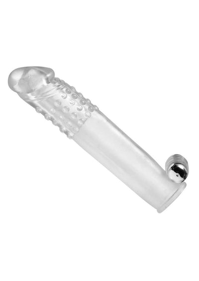 Size Matters Clear Sensations Penis Extender Vibro Sleeve with Bullet