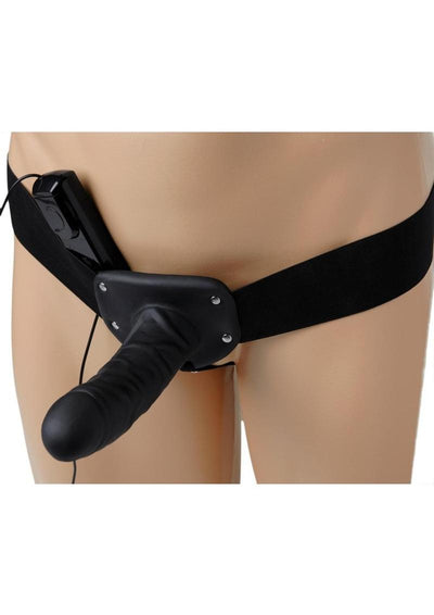 Size Matters Erection Assist Vibrating Silicone Hollow Strap-On