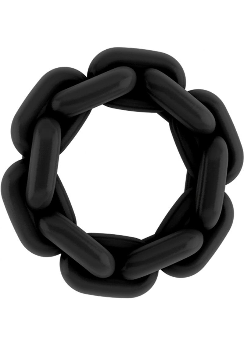 Sono No 4 Silicone Cock Ring - Black