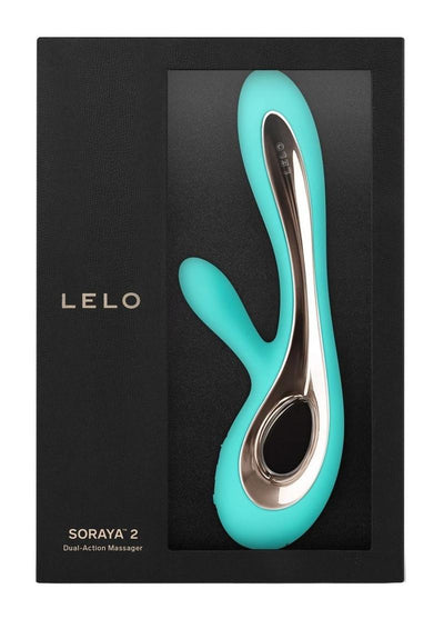 Soraya 2 Rechargeable Rabbit Vibrator - Aqua/Blue