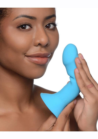 Squeeze-It Vibrating Squeezable Rechargeable Silicone Dildo