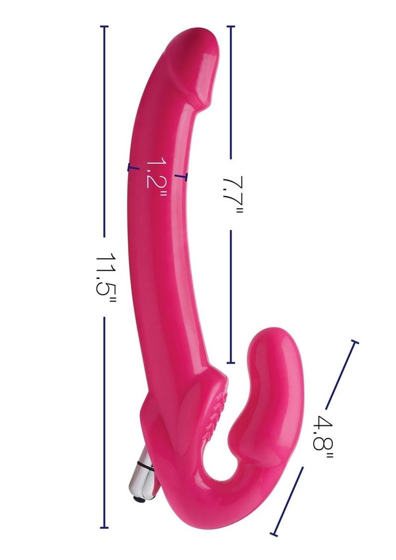 Strap U 7x Revolver Slim Vibrating Strapless Strap-On Dildo