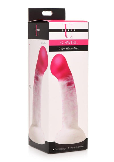 Strap U G-Swirl G-Spot Silicone Dildo - Pink