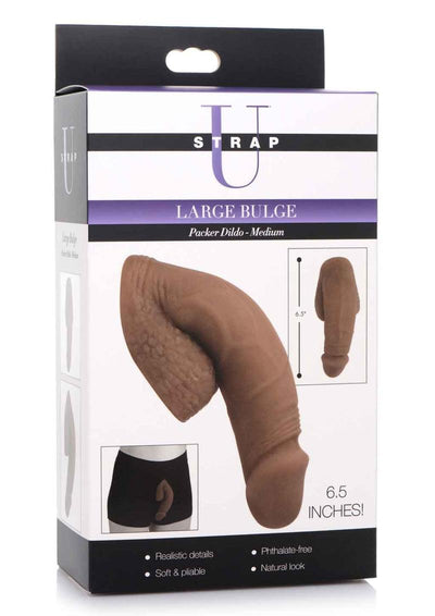 Strap-U Large Bulge Soft Packer Dildo - Caramel - 6.5in