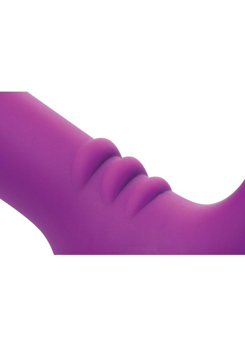 Strap U Royal Revolver Vibrating Silicone Strapless Strap-On