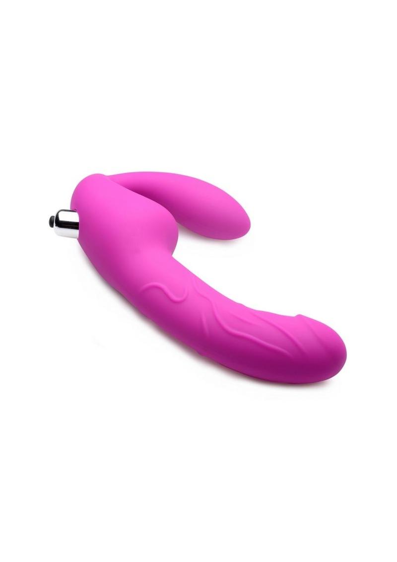 Strap U Royal Rider Vibrating Silicone Strapless Strap-On