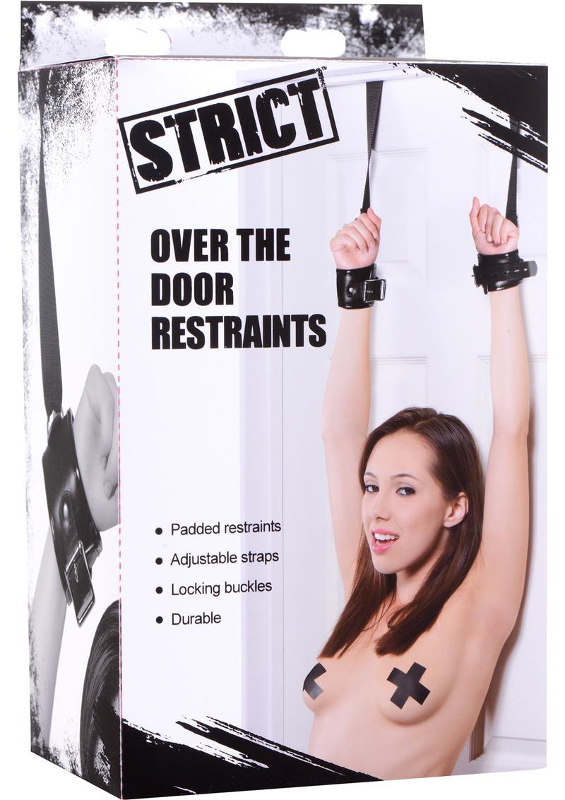 Strict Over The Door Restraints - Black