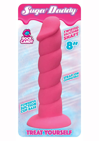 Suga' Daddy Silicone Dildo - Pink - 8in