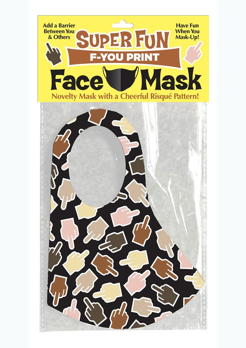 Super Fun F U Finger Mask - Animal Print