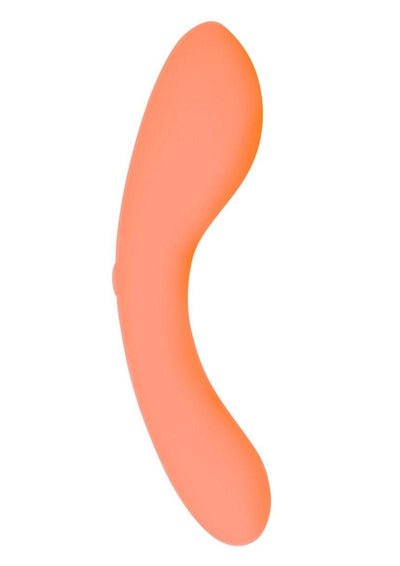 Swan Mini Swan Wand Rechargeable Silicone Glow In The Dark Massager - Glow In The Dark/Orange