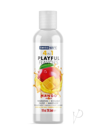 Swiss Navy 4 In 1 Flavored Lubricant 1oz - Mango