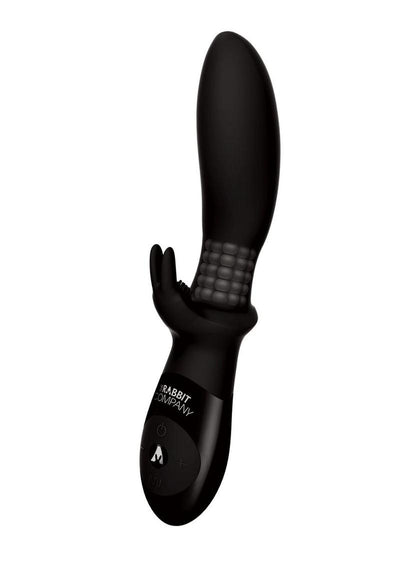 The Backdoor Beaded Rabbit Rechargeable Silicone Vibrator with Dual Prostate and G-Spot Stimulation with Rotating Beads