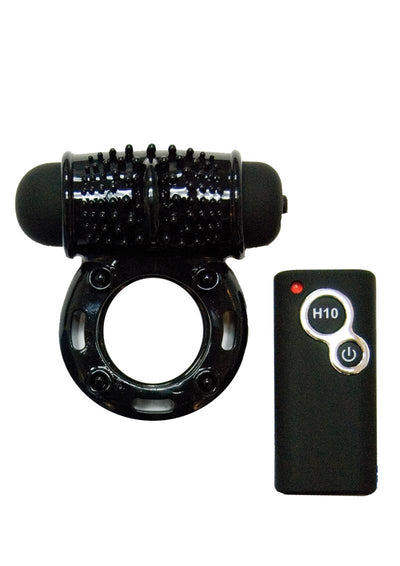 The Best Of Macho Remote Control Wireless Silicone Cock Ring - Black