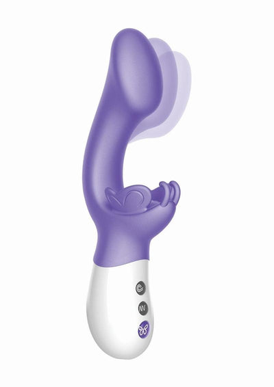 The Come Hither G-Kiss Butterfly Silicone Rechargeable Rabbit Vibrator