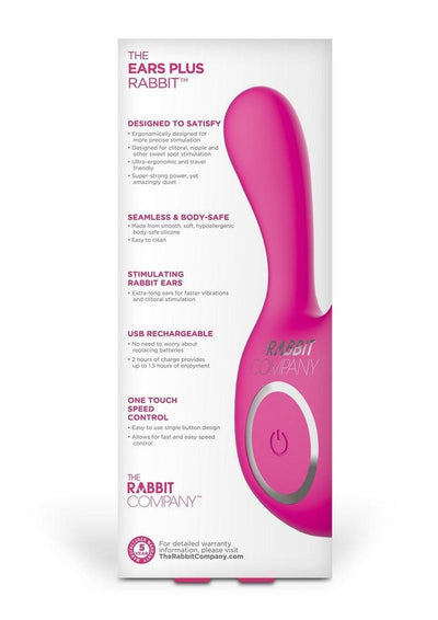 The Ears Plus Rabbit Rechargeable Silicone Stimulator