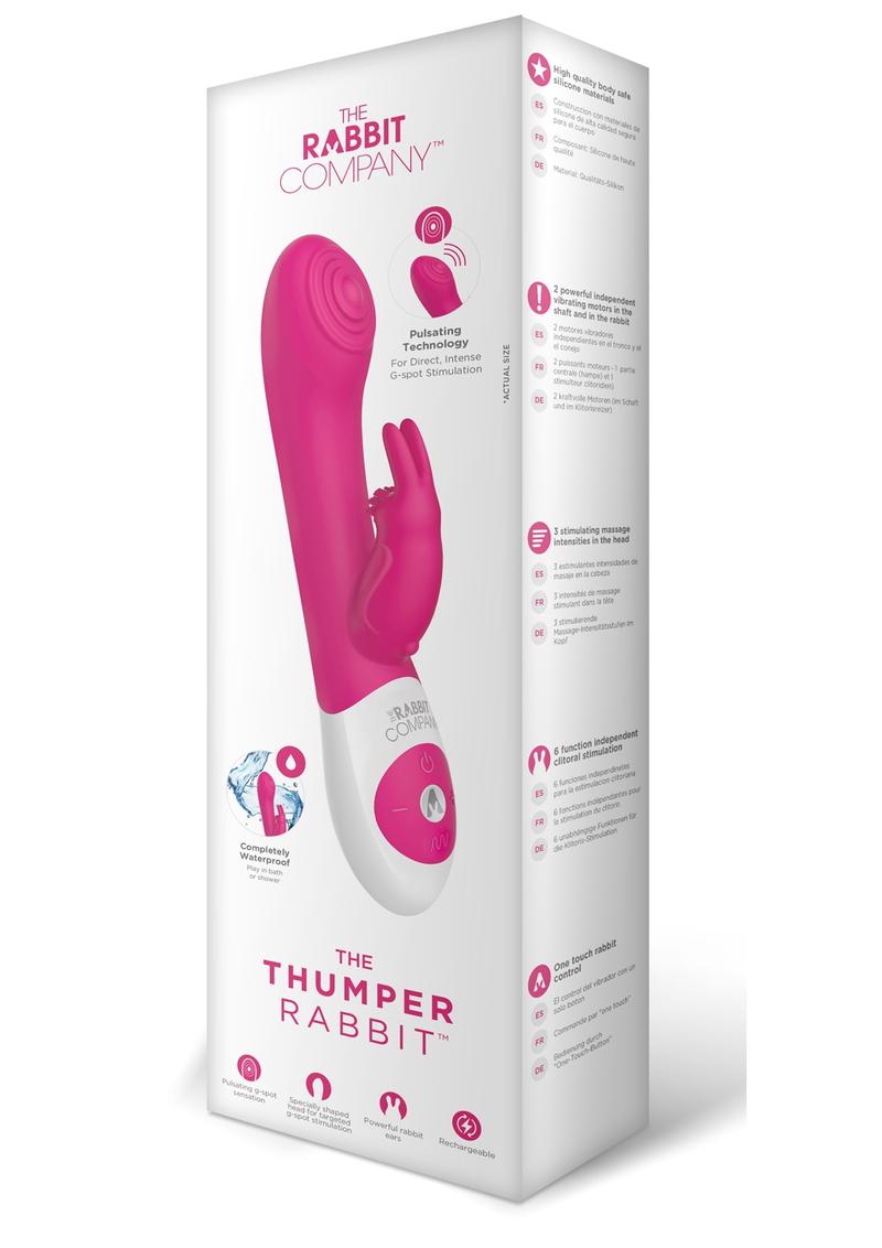 Rabbit Company The Thumper Rabbit Rechargeable Silicone Vibrator - Pink