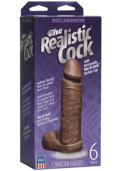 The Realistic Cock Dildo - Caramel - 6in