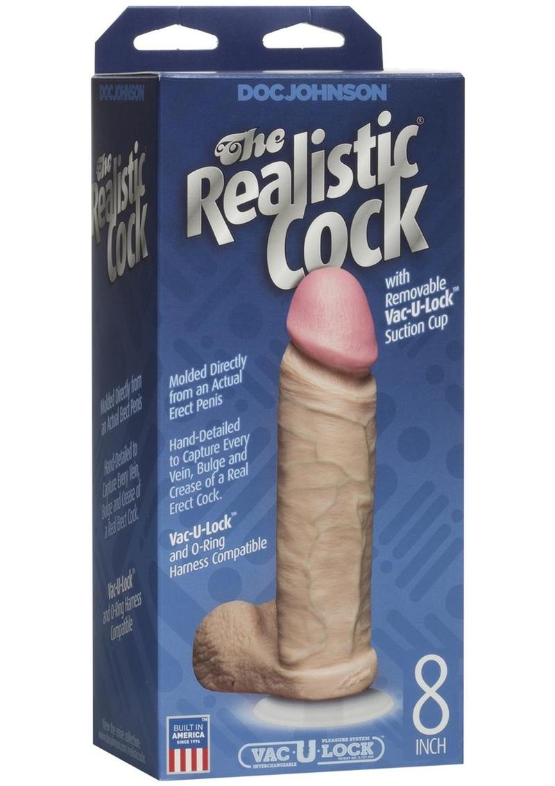 The Realistic Cock Dildo - Vanilla - 8in