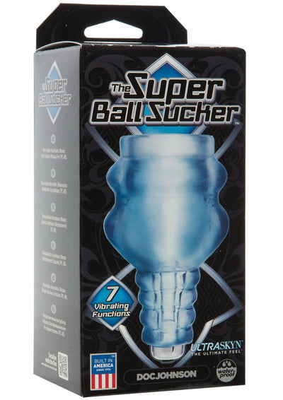 The Super Ball Sucker Vibrating Stroker - Clear