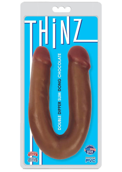 Thinz Double Dipper Slim Double Dong - Chocolate