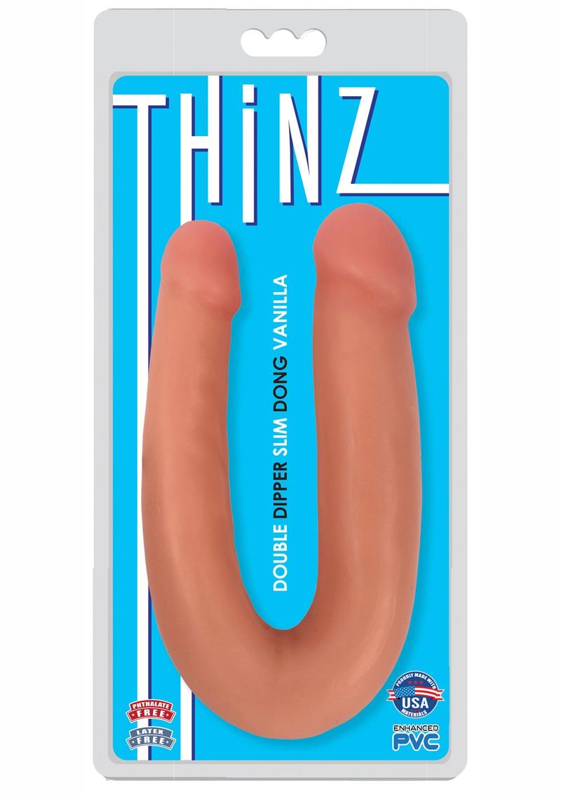 Thinz Double Dipper Slim Double Dong - Vanilla