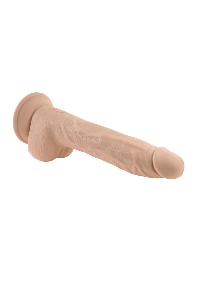 Thrust In Me Rechargeable Silicone Thrusting Vibrating Realistic Dong with Remote Control