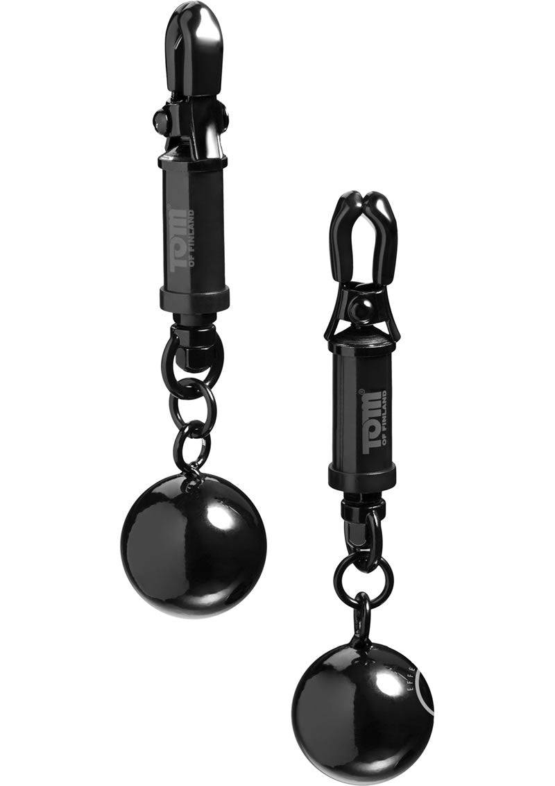 Tom Of Finland Nipple Barrel Clamps - Black