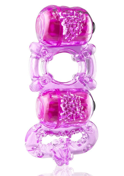 Tri-O Triple Pleasure Ring - Purple