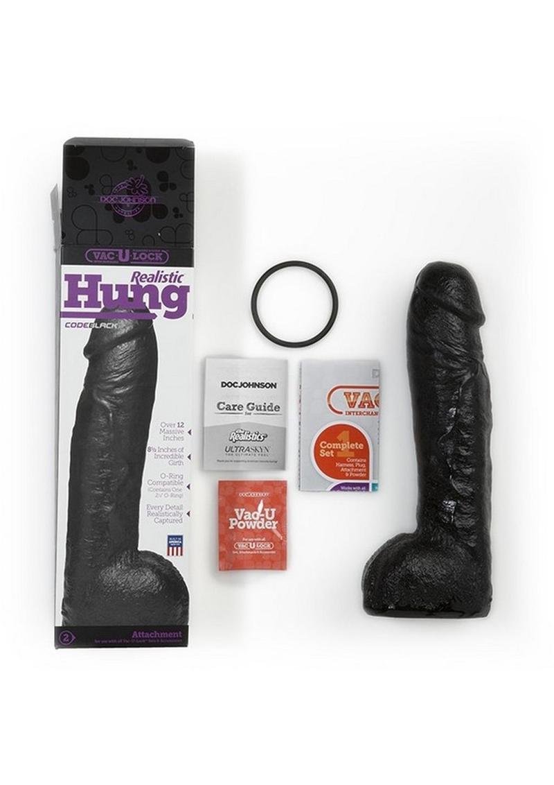 Vac-U-Lock Codeblack Realistic Hung Dildo