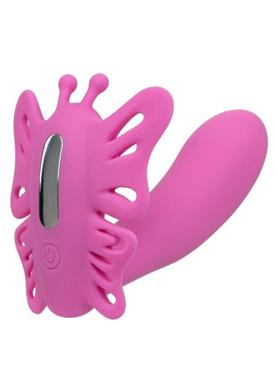 Venus Butterfly Pulsating Venus G Silicone Rechargeable Strap-On with Remote Control