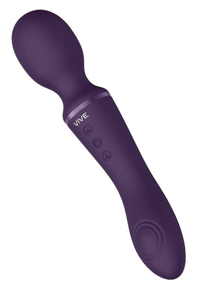 Vive Enora Rechargeable Silicone Double End Pulse Wave Wand and Vibrator