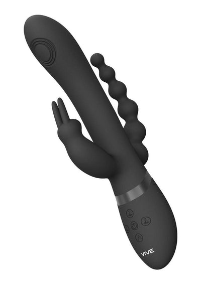 Vive Rini Rechargeable Silicone Pulse Wave and Vibrating Double Penetration Rabbit