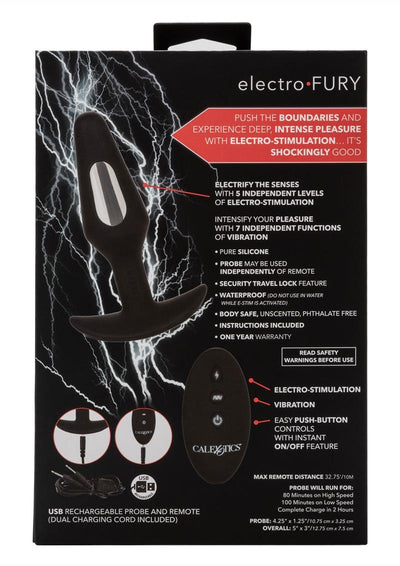 Volt Electro-Fury Rechargeable Silicone Probe with Remote Control