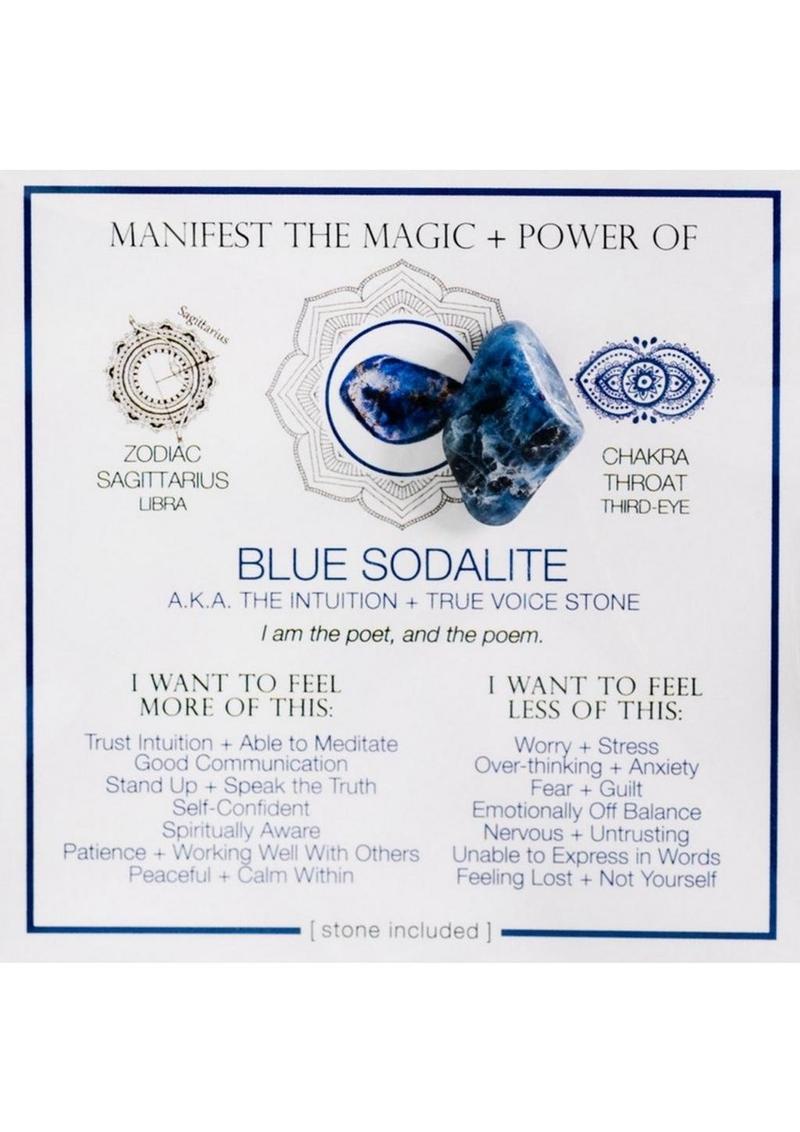 Warm Human Blue Sodalite - Blue