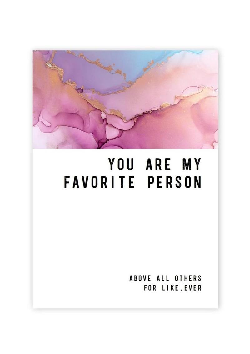 Warm Human Favorite Person Greeting Card