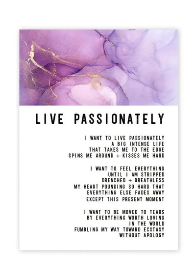 Warm Human Live Passionately Greeting Card