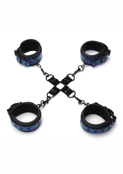 WhipSmart Deluxe Hogtie - Black/Blue