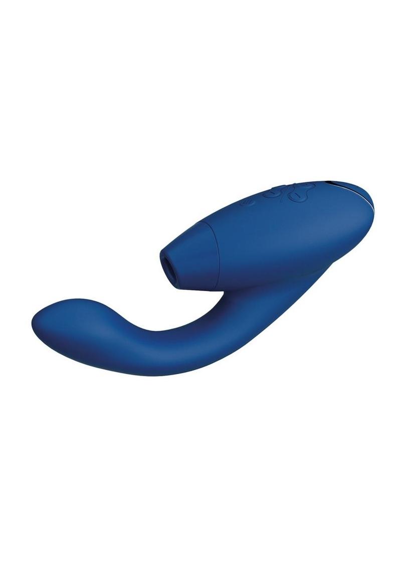 Womanizer Duo 2 Silicone Rechargeable Clitoral and G-Spot Stimulator - Blue