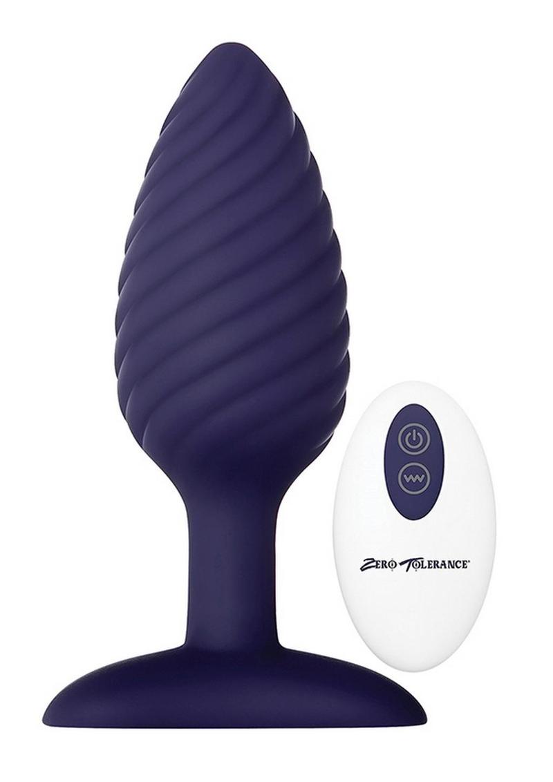 Zero Tolerance Wicked Twister Rechargeable Silicone Vibrating Butt Plug